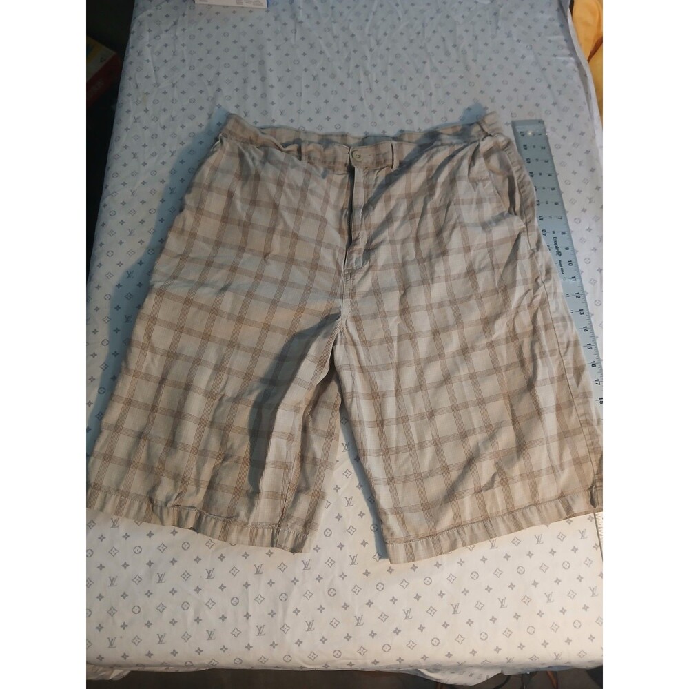 Vans Men's Plaid Shorts Beige 34